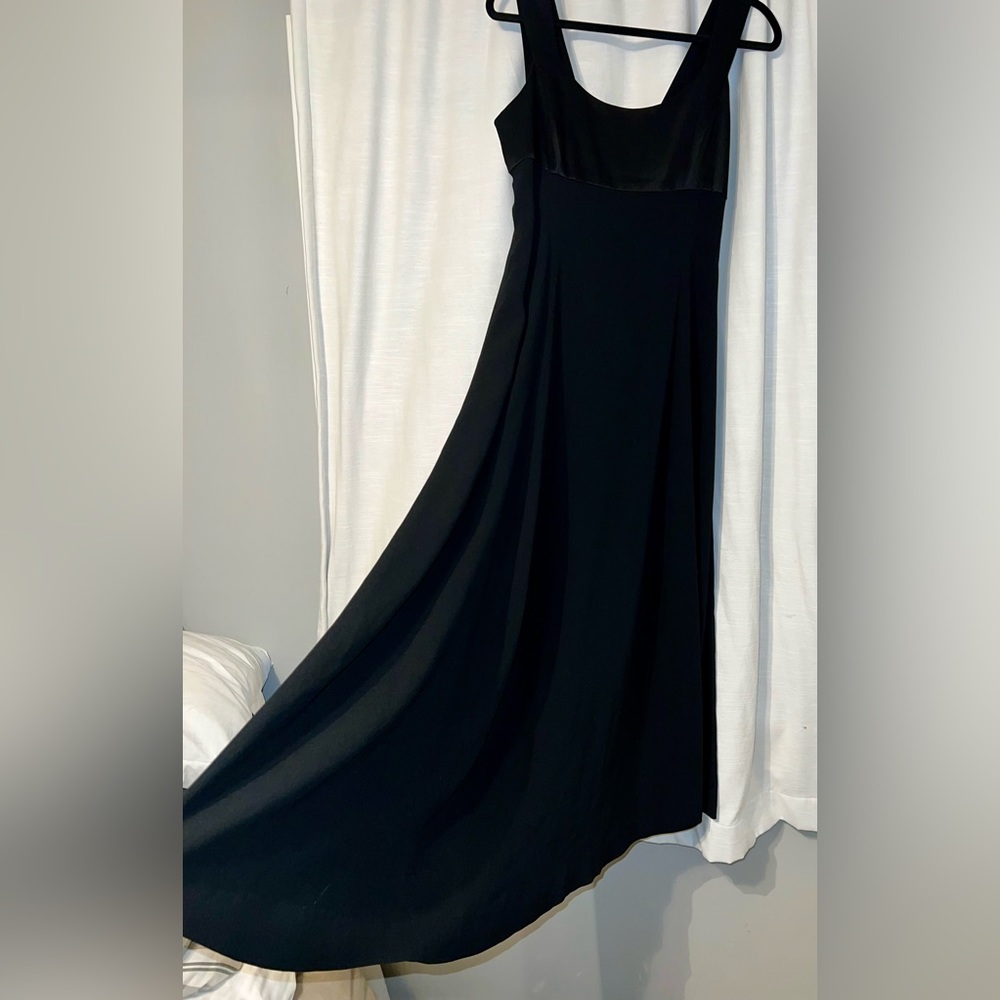Vintage Dana Bachman Full Length Long Black Dress
